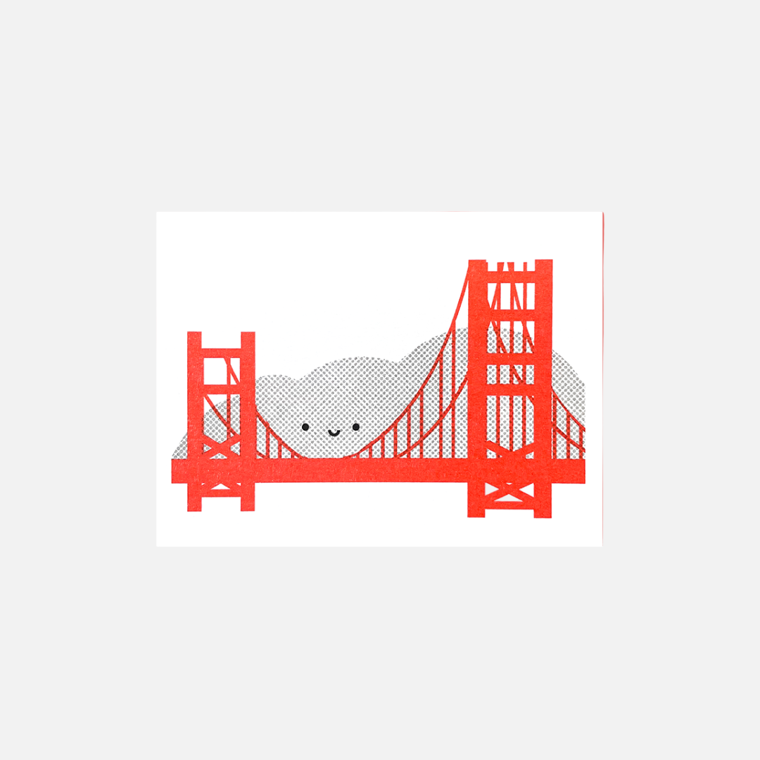 Golden Gate Bridge and Karl Mini Card