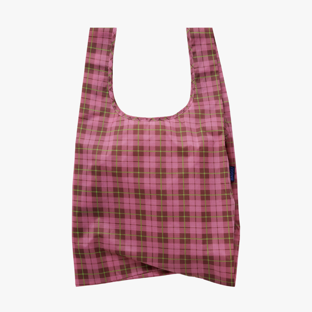 Baggu - Azalea Pink Tartan