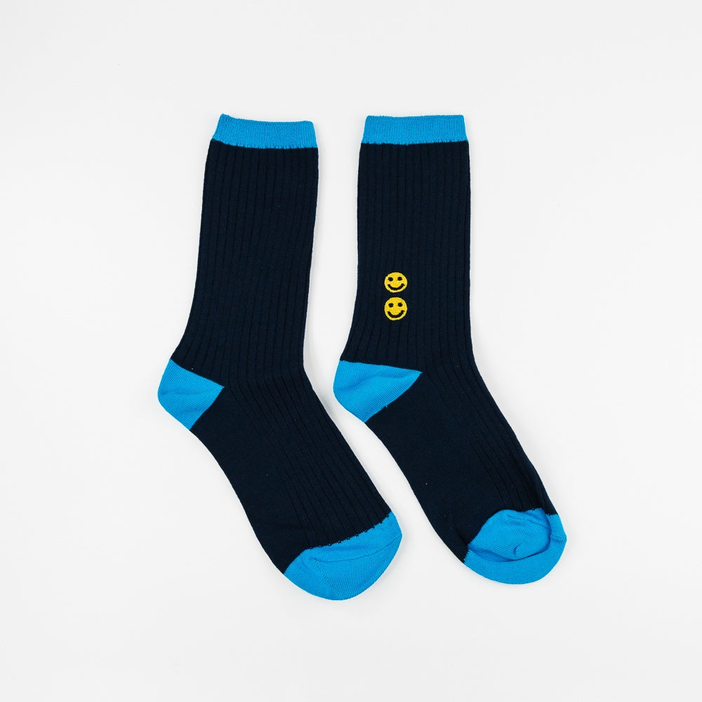 SMILE Socks - Navy