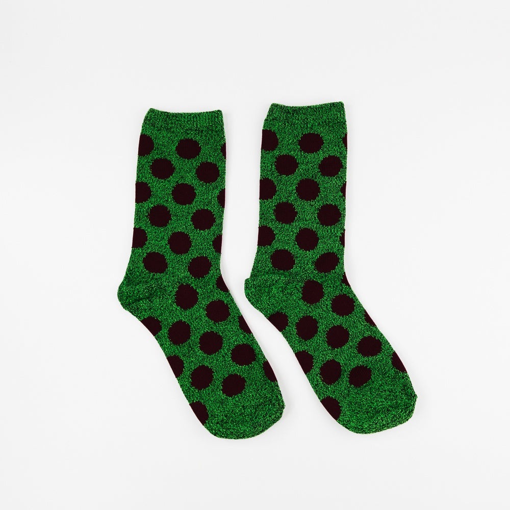 ACID DOT Socks - Maroon/Green