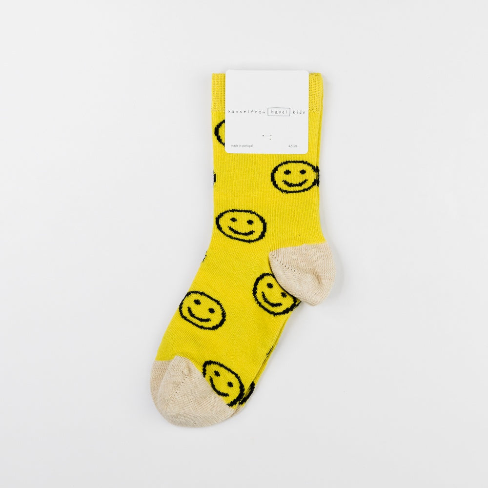 Mini Emoji Crew Socks - Mustard