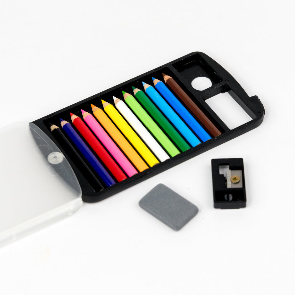 Miniature color pencils in case