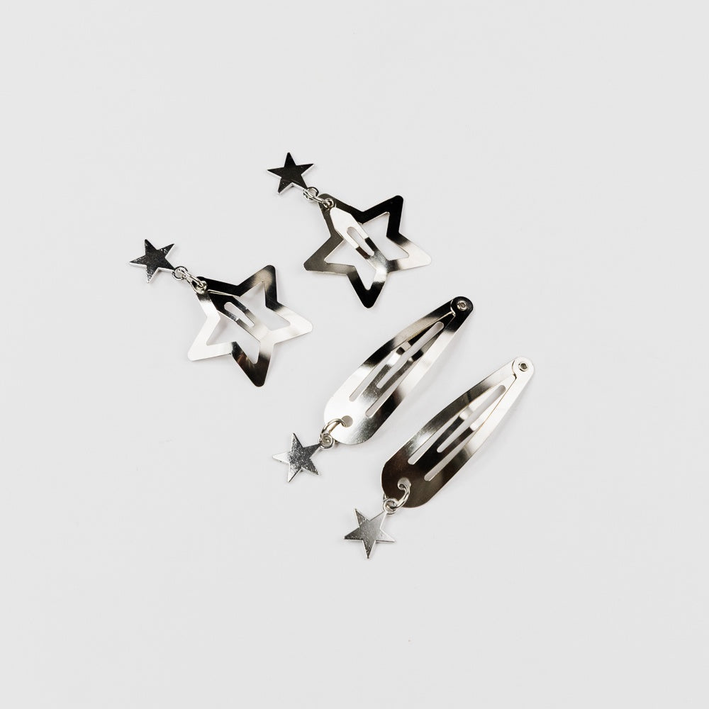 KAXI Dangle Star Barrettes 4-Pack