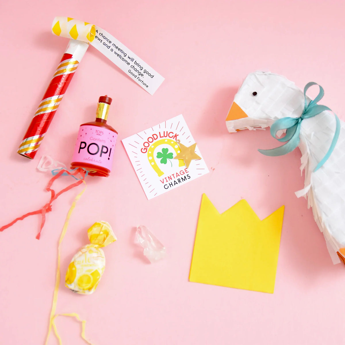 Refillable 6" Tabletop Piñata - Goose